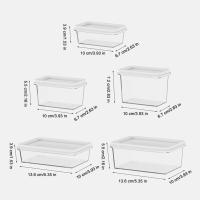 Caja De Almacenamiento De Alimentos Para Nevera Con Tapa De Plástico Acero Inoxidable Y Plástico Para Mariscos Frutas Verduras Caja De Picnic Moderna - details 42