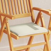vidaXL Cojines de asiento de jardín cuadrados 2 uds taupe 45x45x2 cm en color Taupé/Crema/Antracita y más | acolchados duraderos para sofás de jardín terraza exterior - details 1