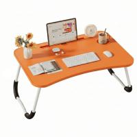 Mesa perezosa multifuncional, Mesa plegable portátil multifuncional de una pieza para cama, mesa de cama plegable portátil, escritorio de ordenador ajustable en altura con portavasos para cama y oficina - details 10
