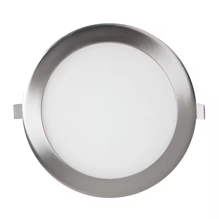 PLACA BM LED CIRCULAR NIQUEL SERIE SLIM 12W LUZ CCT 1.200 LUMENES - 1