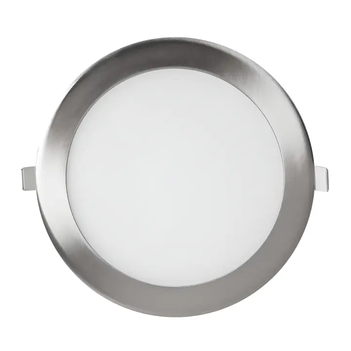 PLACA BM LED CIRCULAR NIQUEL SERIE SLIM 12W LUZ CCT 1.200 LUMENES - 1