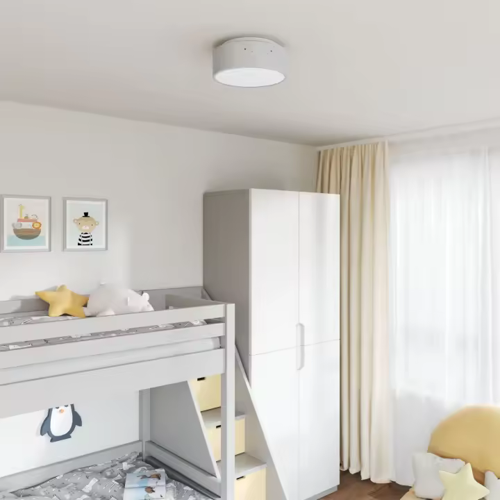 Lámparas de Techo vidaXL con Pantalla Estrellada Gris Ø 30 cm Fabric E27 - 1