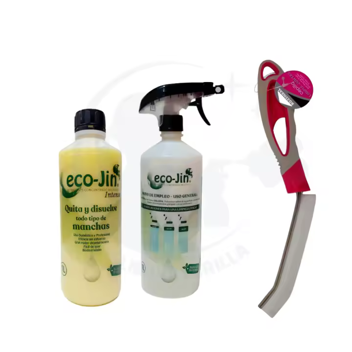 ECOJIN INTENSE AMARILLO CITRICO MARSELLA Original + Difusor + Cepillo de Juntas – Aroma Floral a Flores Blancas y Talco para Limpieza Multiusos Biodegradable PRODUCTO ORIGINAL DE LABONCLER - 1