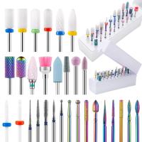 30Pcs Bits De Uñas Para Broca De Uñas Cerámica Diamante Cutícula Efile Carburo Eliminador Para Manicura Y Pedicura De Acrílico Gel En Salón O Hogar - details 7