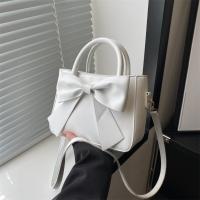 Bolso De Hombro Para Mujer De Cuero PU Sólido Bolso De Mochila Casual Para Comunicación Diaria Bolso De Correa Con Lazo Trendy - details 13