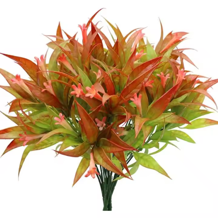 Flores artificiales, 4 piezas de ramos de flores de plástico, flores falsas de gloria de la mañana, decoración de plantas para el hogar, jardín, fiesta, boda - 1