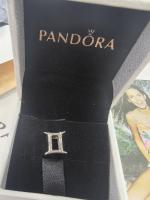 Pandora Momentos de las mujeres de Plata esterlina Sparkling Gemini Zodiac Charm, Viene con El embalaje de Caja de Giunte original. - details 0