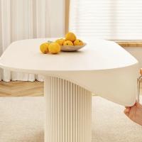 Mantel De PU Negro Impermeable Y Antiaceite Para 6 Sillas Estilo Moderno Para Sala De Estar Y Café Tapete De Mesa Sólido Resistente Al Polvo - details 8