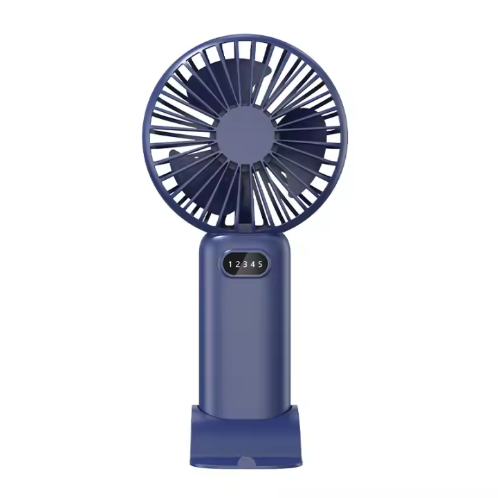Ventilador de mano portátil, dispositivo de 5 velocidades, multifuncional, plegable, Pequeño, Eléctrico, With Cordón para el cuello, novedad de 2024 - 1