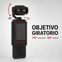 Cámara Digital 4K WiFi de Bolsillo con Pantalla, Mini Cámara Portátil con Objetivo Giratorio 180°/270°, Fotos y Vídeo HD, Transferencia WiFi y Control por APP para Viajes y Vlog - details 2