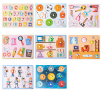 Juegos De Montessori Para Niños Madera Alfabeto Educativo Juguetes 3D Puzle Para Niños Y Niñas Regalo De Escuela Preescolar - details 12