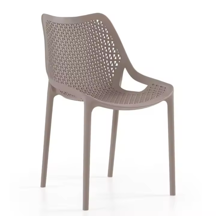 Silla BILL, apilable,  polipropileno tórtora - 1