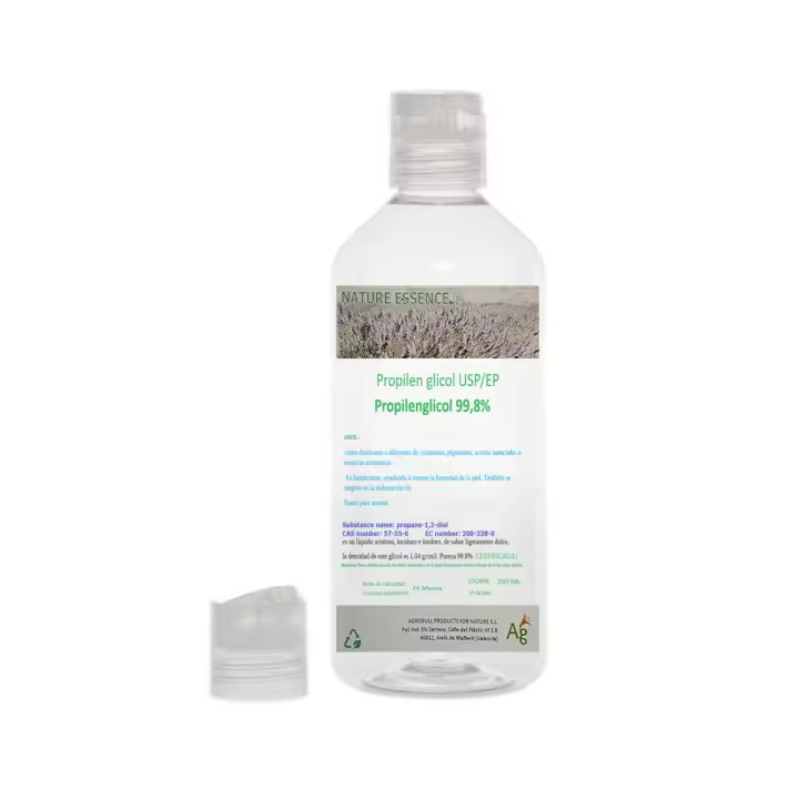 Agrobull® Propilenglicol Puro 99,9% | Uso Industrial y Profesional | Sin Nicotina | Base para Aplicaciones | Hidratación y Estabilizante Alimentario - 1