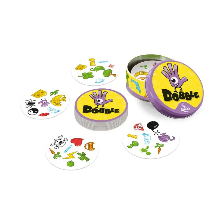 Asmodee Dobble - Juego de Mesa para Entrenar la Atención y la Percepción Visual - 1