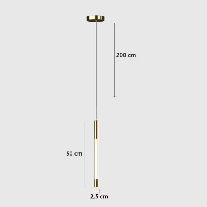 Lámpara Colgante Nórdica LED Para Iluminación Interior Luz De Lado Para Dormitorio Sala De Estar Comedor Pasillo Decoración De Hogar Metal AC 90-260V Moderna - 1
