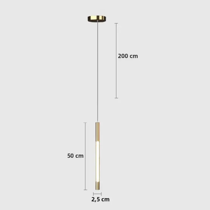 Lámpara Colgante Nórdica LED Para Iluminación Interior Luz De Lado Para Dormitorio Sala De Estar Comedor Pasillo Decoración De Hogar Metal AC 90-260V Moderna - 1