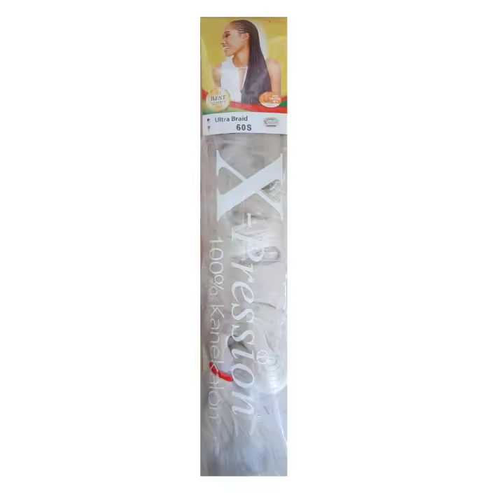 X-pression 60s/gris, cabello sintético Belleza y cuidado de tu cabello y tu piel con X-Pression. - 1