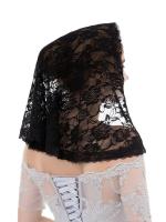 Mantilla De Boda Estilo Español Para Mujer Vintage Lace Tradicional Cubierta De Cabeza Para Iglesia Católica Arc Forma Pañuelo Latín - details 5