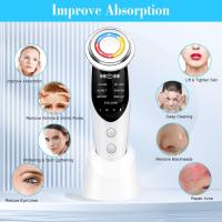 Masajeador facial multifuncional con luz roja y Azul, frío y Calor, antiarrugas y antienvecimiento, Limpieza Profunda, cuidado facial, usted Modos EMS. - details 2