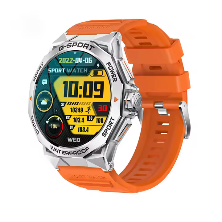 Nuevo reloj inteligente multideportivo con pantalla HD de 1,43 pulgadas, llamadas Bluetooth, control del clima, música y frecuencia cardíaca. - 1