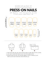 Juego De 24 Uñas Postizas Cortas Para Mujeres Y Niñas Con Diamantes Y Brillos Estilo Francés Cuadradas Blancas Y2K Arte De Uñas Falsas - details 8
