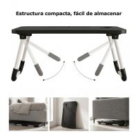 Mesa perezosa multifuncional, Mesa plegable portátil multifuncional de una pieza para cama, mesa de cama plegable portátil, escritorio de ordenador ajustable en altura con portavasos para cama y oficina - details 8