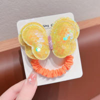Cinta Elástica Para Cabello Con Mariposa De Lentejuelas Para Niñas Accesorio De Princesa Decorativo Para Niños Cabeza De Bebé - details 2