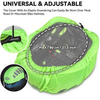 Cubierta Impermeable Reflector Para Bicicleta Montura De Velo Cubierta De Polvo Para Casco De Ciclismo MTB Y Carretera - details 5