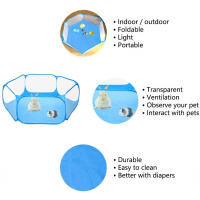 Caja Pequeña Para Mascotas Portátil Translúcida Para Erizo Jaula De Juego Para Perro Hamster Conejo Guineapig Plegable Y Abierta Fondo De Jardín - details 6
