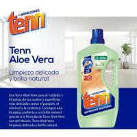 Tenn Aloe Vera Superficies delicas con Bioalcohol 1,3 Litros (Pack 3 unidades) - Limpiador líquido para suelos y superficies delicadas (parquet, marmol o cerámica), Limpieza perfecta y brillo natural, formula con pH neutro, Efecto reparación - details 0