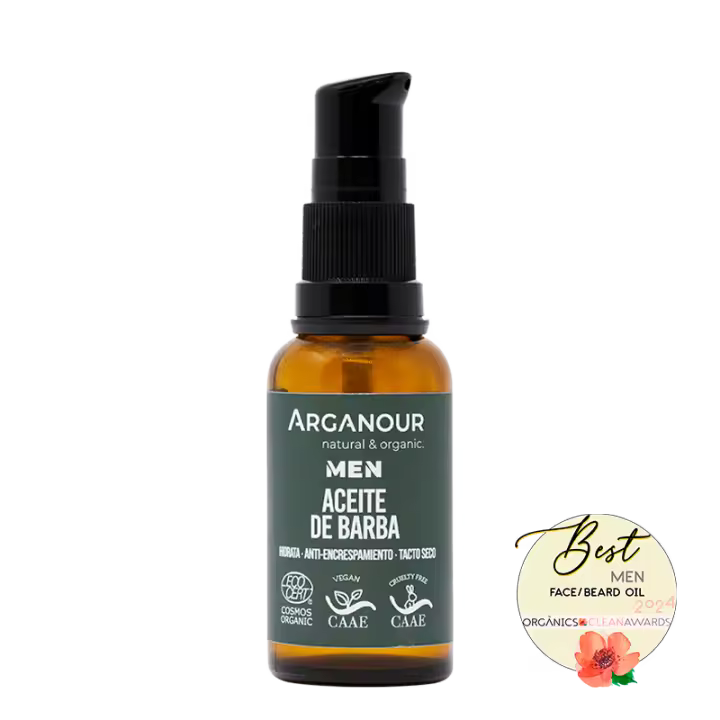 Arganour Aceite de Barba Hidratante y Nutritivo para Prevenir el Encrespamiento y Acondicionar la Barba con Aceites Vegetales Puros - 1