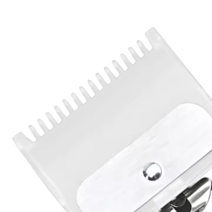 Juego Práctico De 2 Piezas Cepillo De Peluquería Con Guías Estándar 1.5mm Y 4.5mm Transparente Accesorios Para Cortadora Eléctrica - 1