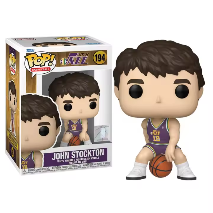 FUNKO POP! NBA: UTAH JAZZ – JOHN STOCKTON, 79679, Nº194, TIENDA CON LICENCIA OFICIAL - 1