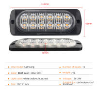 Luz De Advertencia De Emergencia Para Coche Con 12LED Luz Ambarina De Emergencia Para Camiones Y Remolques Lámpara De Beacon Accesorios Para Coches 12V - details 7