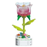 Bouquet De Bloques De Cristal DIY Para Decoración De Escritorio Y Jardín Juguete Creativo Para Niños Y Adultos - details 3