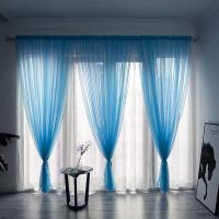 Cortina De Tules Sólida Y Transparente 100x200cm Para Sala De Estar Y Dormitorio Panel De Cortina Exterior Moderno Sin Doble Capa Ni Aislamiento Solar - details 9