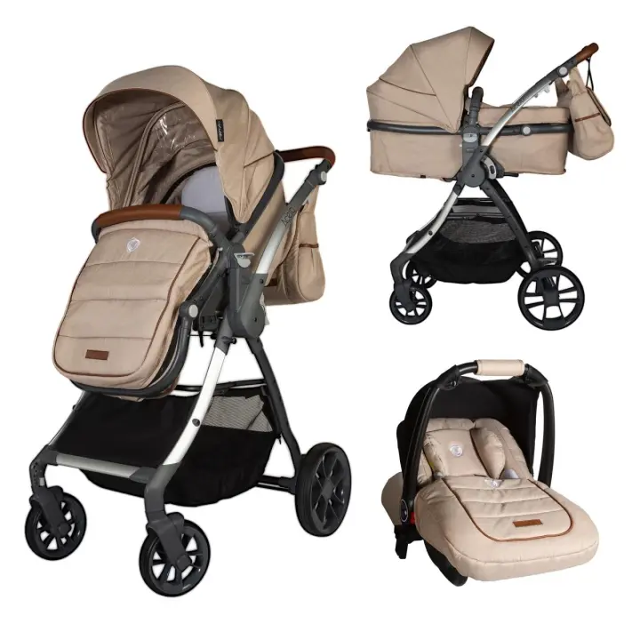 Carrinho de bebé 3 em 1 Acero Beige - 1