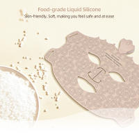 Máscara Facial De Silicona LED 3D Con Terapia De Luz Roja Para Belleza Y Cuidado De La Piel 7 Colores Reparación Y Blanchimente Sin Cable - details 13