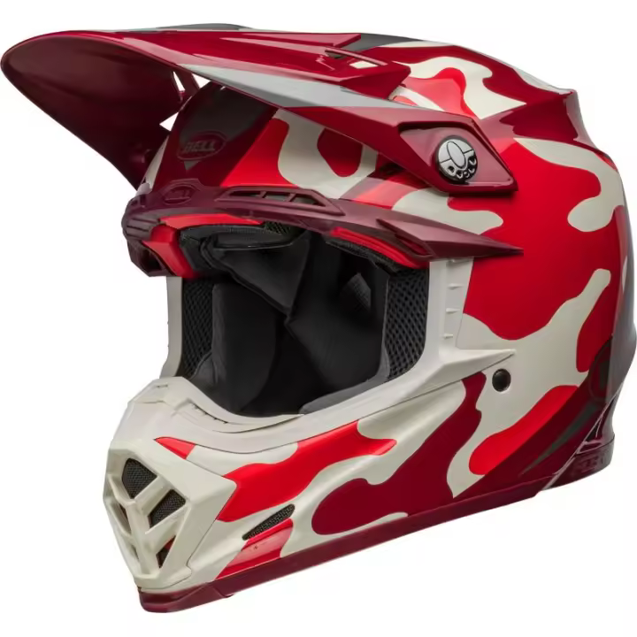 Casco BELL Moto-9S Flex - Ferrandis Méchant Gloss Red/Silver TALLA M - 1