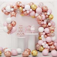 Kit De Arco De Globo Rosa Dorado Con Rosa Naranja Y Blanco Para Graduación Propuesta Día De San Valentín Confesión - details 5