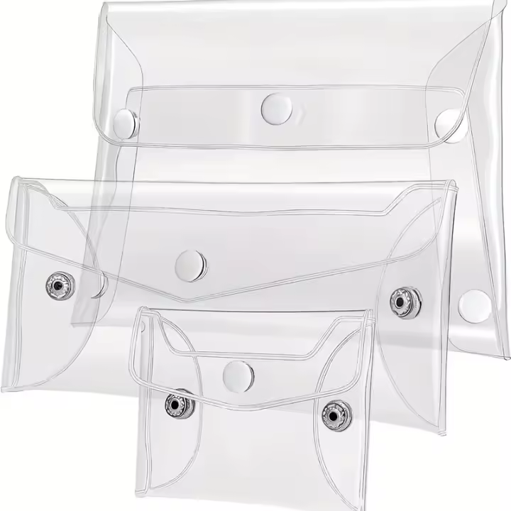 Bolsa De Maquillaje Transparente Organizador Portátil De PVC Para Brochas Y Productos De Belleza Impermeable Para Almacenamiento De Estación - 1