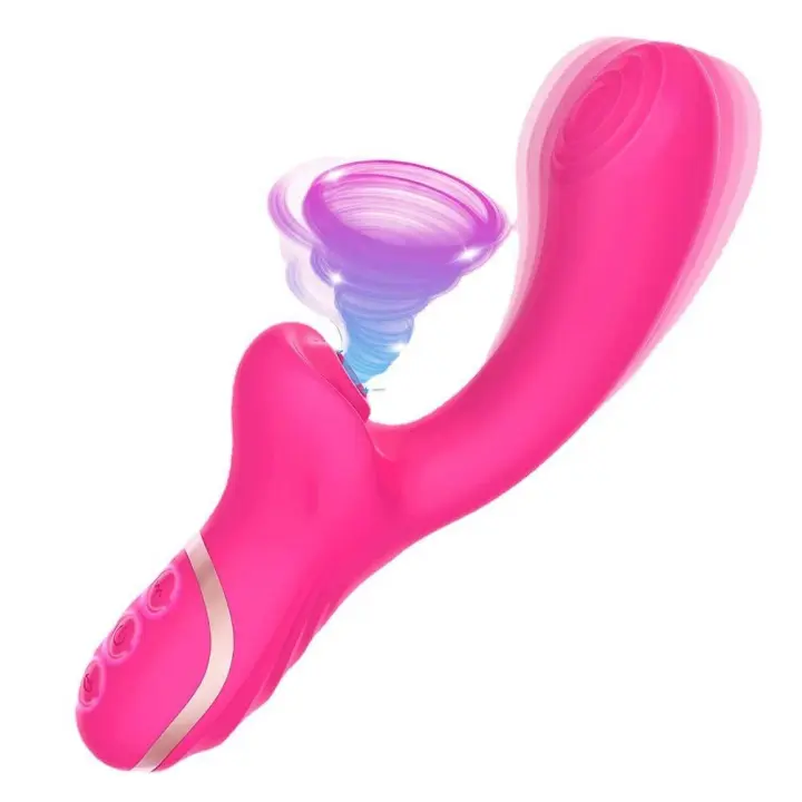 BEDGAME Vibrador de empuje, vibrador de conejo para el punto G con 10 modos, estimulador del clítoris femenino, juguete sexual vibrador de empuje y aleteo 2 en 1,Vibrador de Conejo Juguete Sexual para Adultos para Mujeres y Parejas - 1