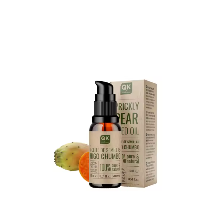ACEITE DE SEMILLAS DE HIGO CHUMBO 15 ml - 100% Puro y Natural - Prensado en frio - Hidrata y Rejuvenece la piel - Repara el cabello - Botella de vidrio - 1