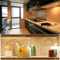 Luces LED Ajustables Para Armarios Con Control Remoto Operadas Por Batería Luz De Cocina Blanca/caliente Iluminación De Baños - details 0