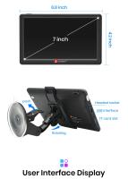 Junsun GPS D100 con pantalla táctil de 7 pulgadas dispositivo de navegación con pantalla táctil de 256M + 8G FM indicaciones de voz nuevo mapa de Europa actualización gratuita para camiones - details 9