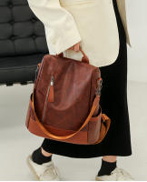 Mochila de moda para mujer diseñadora de alta calidad cuero suave estilo sencillo gran capacidad resistentes a las thefts material de encaje arcuado - details 5