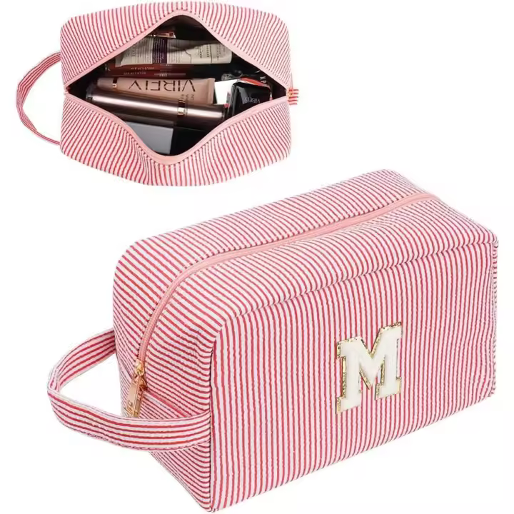 Neceser Maquillaje Bolso Mujer, Bolsa de Cosméticos de Viaje Impermeable Estuche de Viaje Portátil Maletín Manicura Joyero y Uñas Organizador, with Divisiones Extraible, Verde - 1