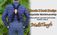 Suspenders Melo Tough Para Hombres Resistente De Alta Intensidad 2 Pulgadas Anchos Para Cinturón De Herramientas Unisex Material Polyester - details 2