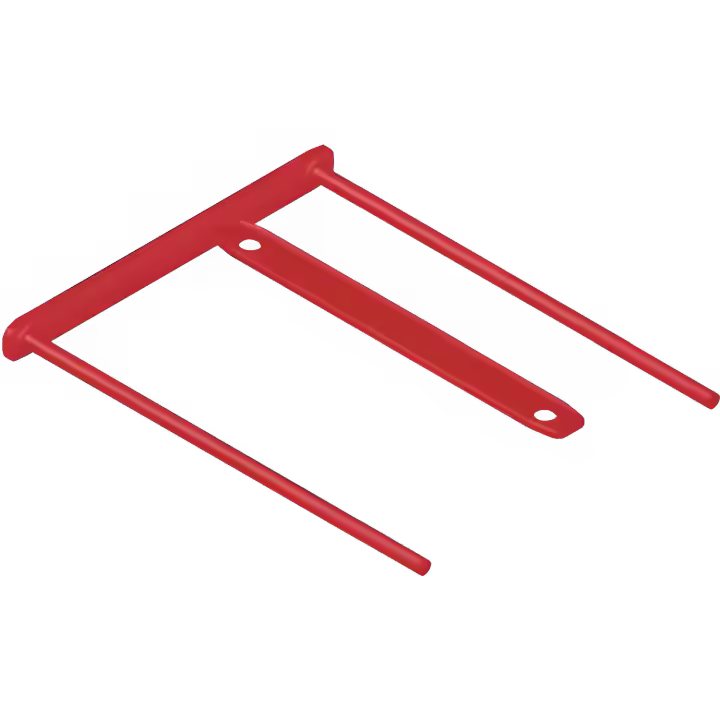 Pack 100 fastener metal flexible d-clip rojo bankers box 1189301 - 1