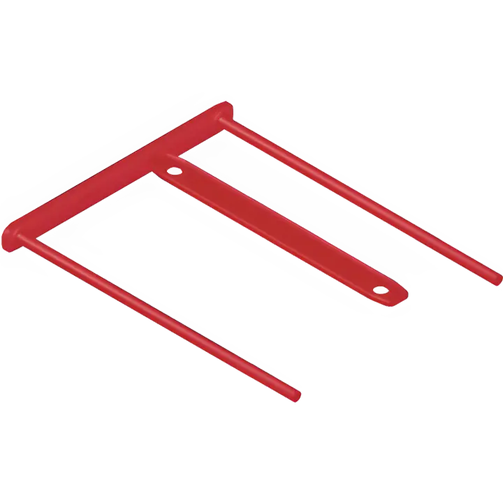 Pack 100 fastener metal flexible d-clip rojo bankers box 1189301 - 1